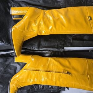 Leather diane von furstenberg boots  2 pair